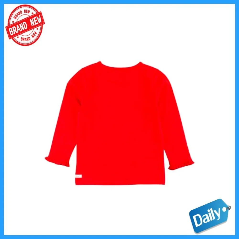 Toddler Girls Long Sleeve Ruffle Layering Tee Shirt Size 2T Knit